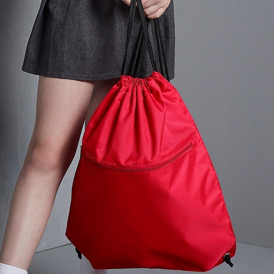 Sac a dos ficelle water resistant avec fermeture eclair