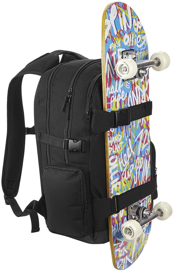 Sac a dos avec sangles de transport pour planche a roulettes 23 litres