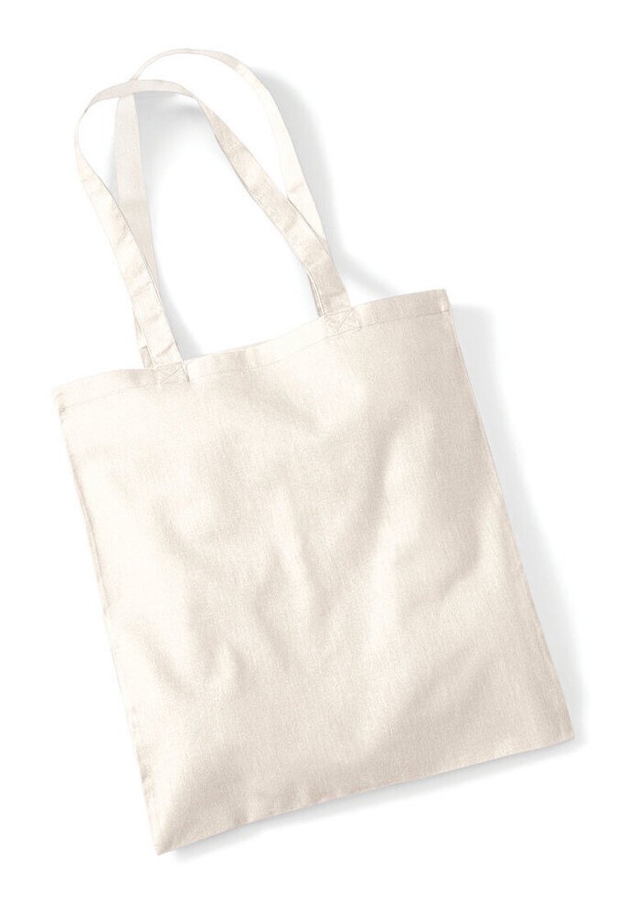 Tote bag, sac shopping coton vierge, 140 g/m²