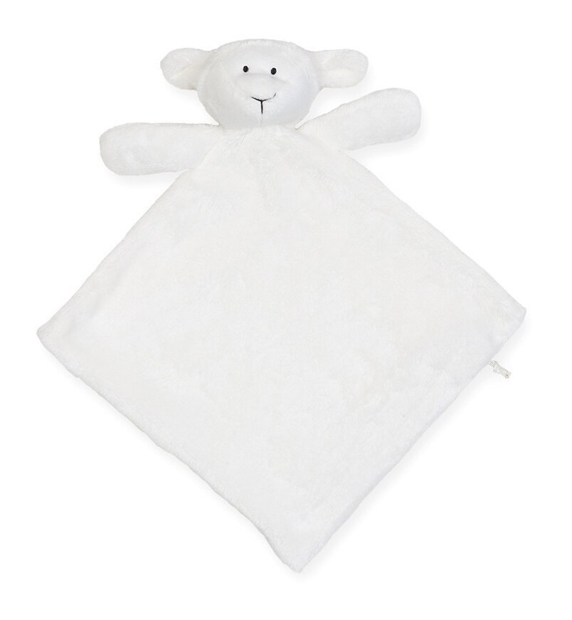 Doudou plat agneau pour bébé, conforme norme EN71