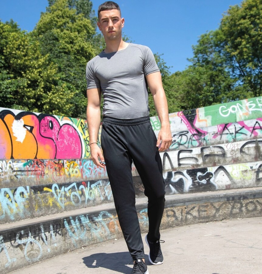 Pantalon de jogging slim pour homme avec cordon de serrage int rieur