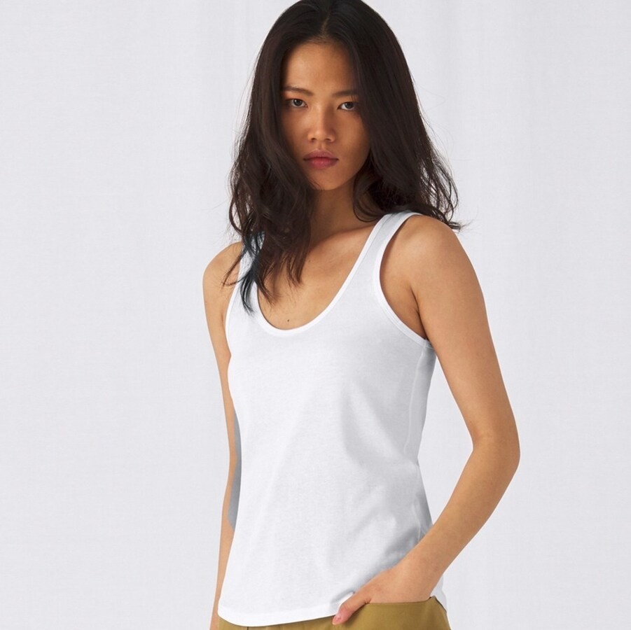 Debardeur femme moderne coton bio sans etiquette de marque 140 g m