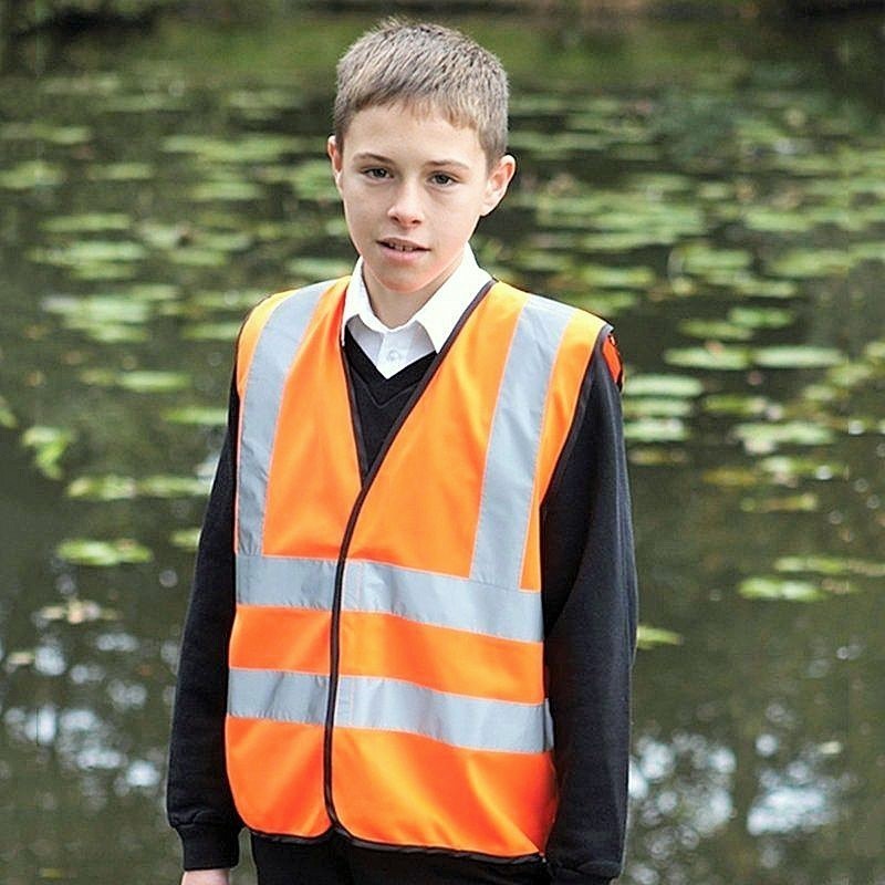 Gilet de securite pour enfant Haute Visibilite fermeture scratch