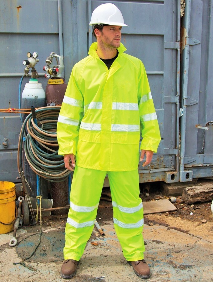 Tenue complète de pluie Haute Visibilité, imperméable et coupe-vent