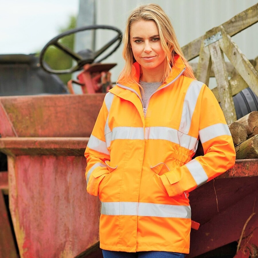 Veste de s curit haute visibilit femme imperm able et respirant