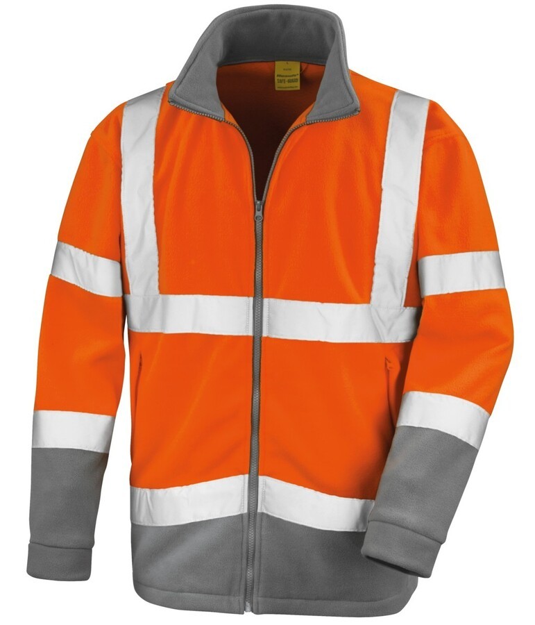 Veste micropolaire de sécurité haute visibilité, 280 g/m²