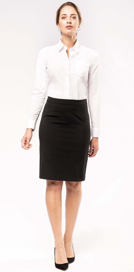 Jupe droite au style sobre et elegant 220 g m