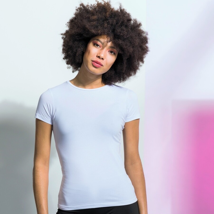 Tee shirt stretch femme clearance