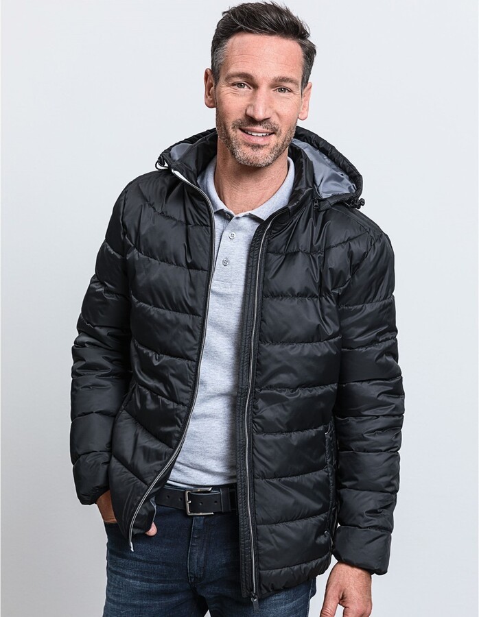 Doudoune homme a capuche amovible avec rembourrage eco responsable