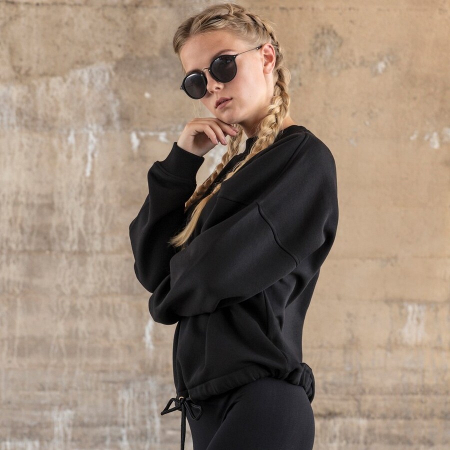 Sweat femme oversize et rectangulaire tendance et NO LABEL 250 g m